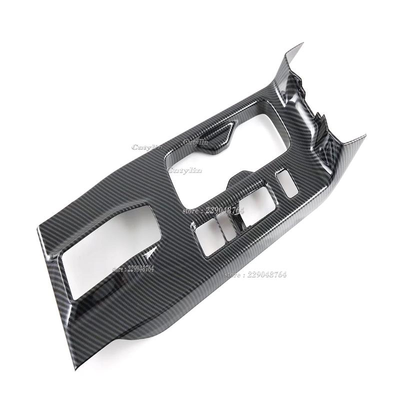 LHD For Honda E:NS1 ABS Carbon Fiber Car Center Console Gear Shift Panel Cover Trim Sticker Interior Accessories