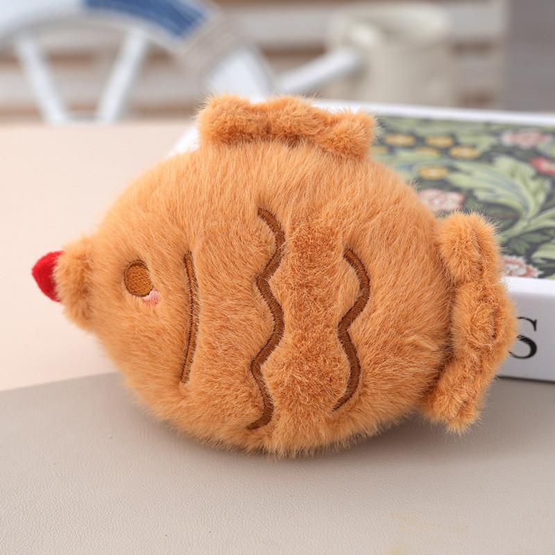 Cartoon Food Plush Keychain With Pp Cotton Filling For Kids Room Decor