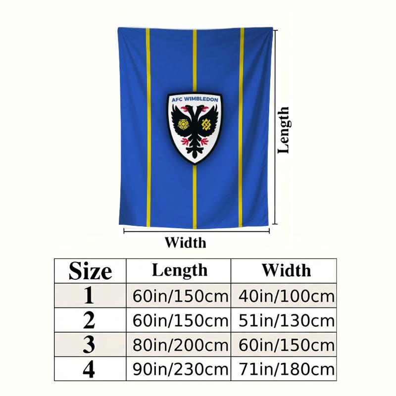AFC Wimbledon Wall Tapestry Aesthetic Wall Hanging Printed Fabric Blanket Decorative Tapestries for Bedroom Living Room Home Decor