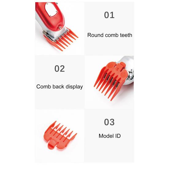 10Pcs/Bag Hair Clipper Comb Professional Multicolor Plastic Hair Fall Resistant Portable Beauty Accessory Clipper Replacement Sheath