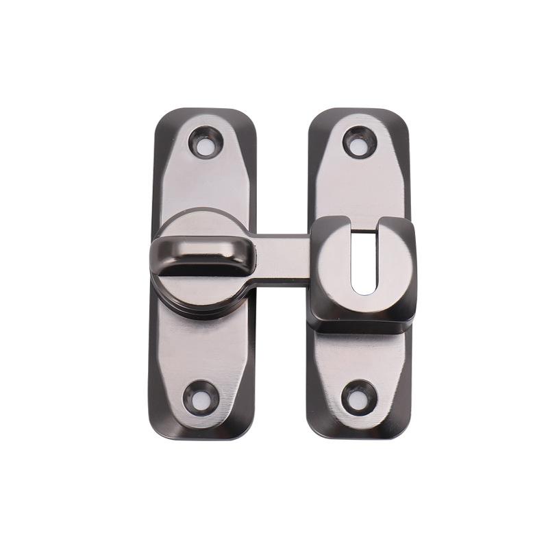 90°/180° Dual Purpose Anti-theft Buckle Door Buckle Sliding Door Latch Flat Door Lock Buckle Hasp Door Bolt No Punching