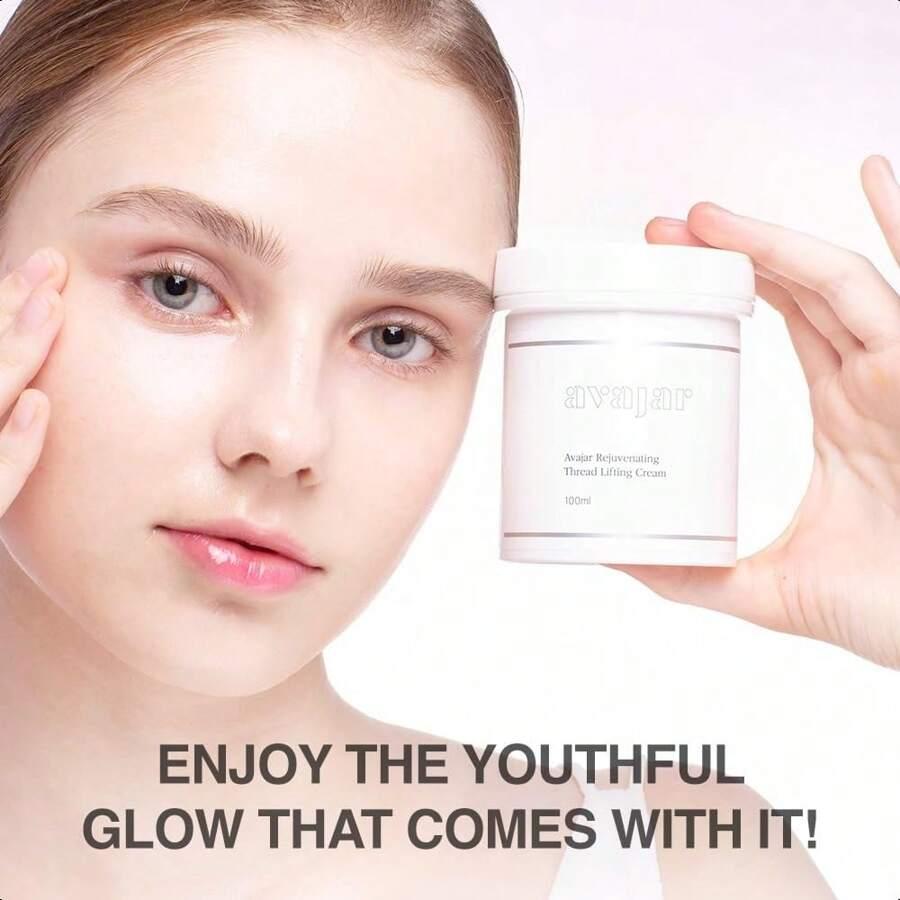 Avajar Thread Cream 100мл - Укрепляющий крем для лица с коллагеном для чрезвычайно сухой кожи | Увлажняющий крем для лица для корейского ухода за кожей