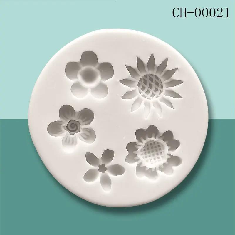 Набор лепестков роз, форма для помадки для торта, легкосъемная силиконовая форма для шоколадного печенья, аксессуары для украшения