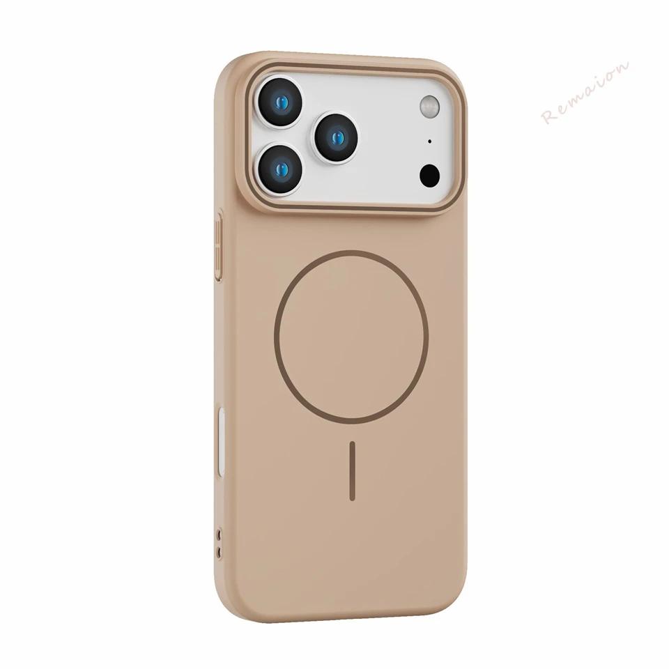 IPhone 14 15 16 Plus 11 12 13 16 17 Pro Max Air Матовый Magsafe Роскошный Чехол для Беспроводной Зарядки Ультратонкий Магнитный Чехол для Телефона