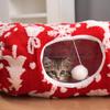 Christmas Cat Tunnel Bed Donut Nest - Limited Edition