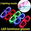 Led Glasses Neon Party Flashing Glasses Luminous Light Glasses Bar Party Concert Props Fluorescent Glow Photo Props Supplies