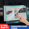 For Tesla Model 3/Y 2021 Anti Glare Tempered Glass Screen Protector Anti-fingerprint Matte HD Film Protection Center Control