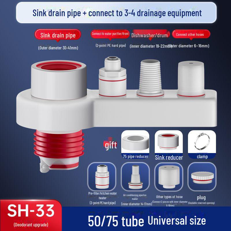 Уплотнитель для сливного отверстия Hansha Anti-Odor для кухонных и ванных раковин