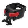 X AUTOHAUX Car Cup Holder Adjustable Card Link Stand Phone Holder Air Vent Mount Universal Red 2 in 1