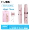 Водонепроницаемый электрический эпилятор с двойной головкой и триммер для бикини для женщин
