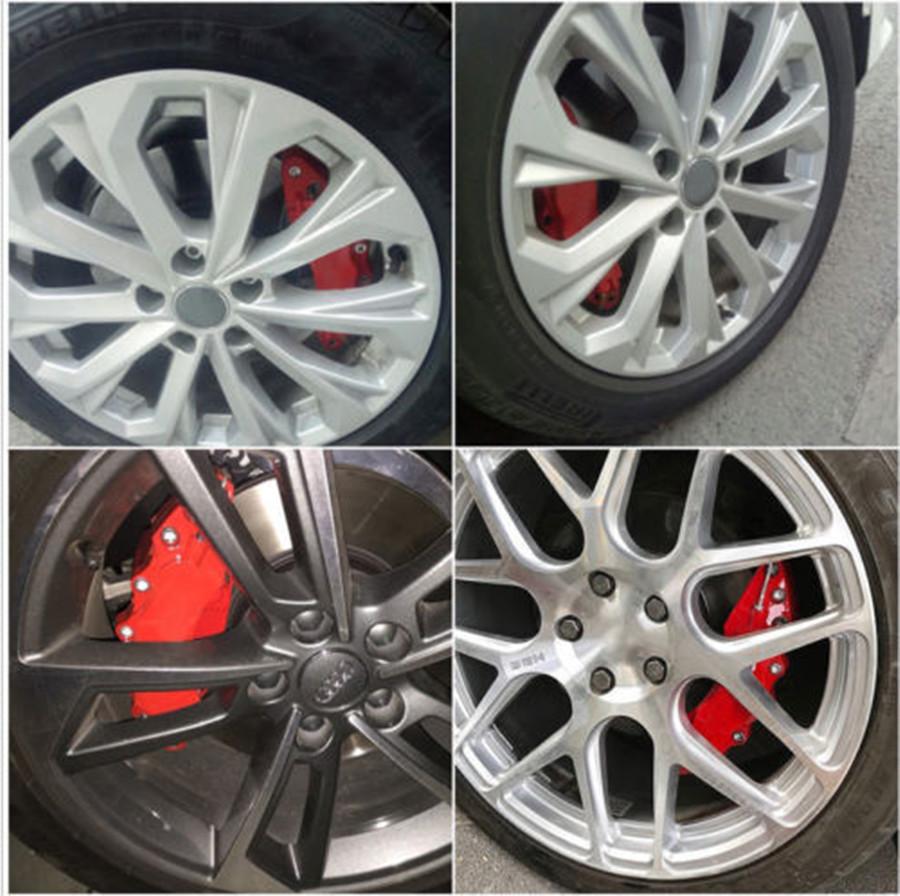 2 шт. 3D Красные Универсальные Накладки на Суппорты Дисковых Тормозов для Автомобиля Левая и Правая Комплект Аксессуаров