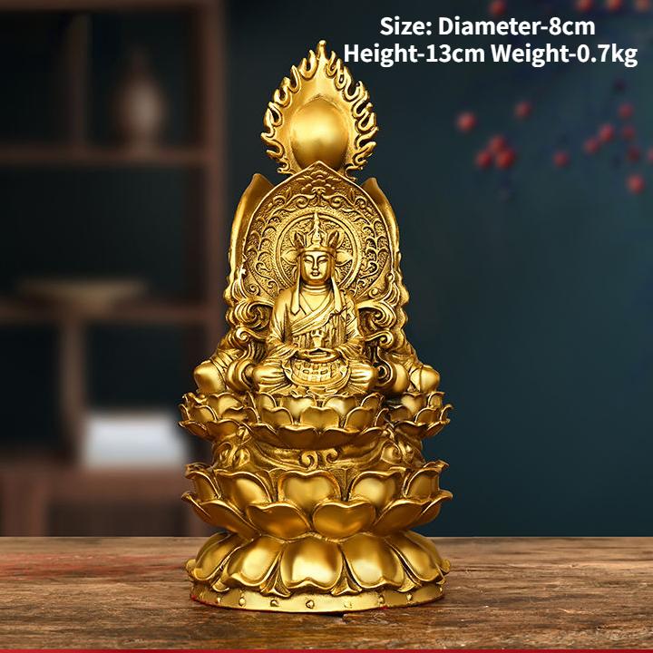 Латунная бронзовая статуя бабушки трех святых, украшение для гостиной, родовой зал, поклонение Шакьямуни, украшения Дизан Кинг