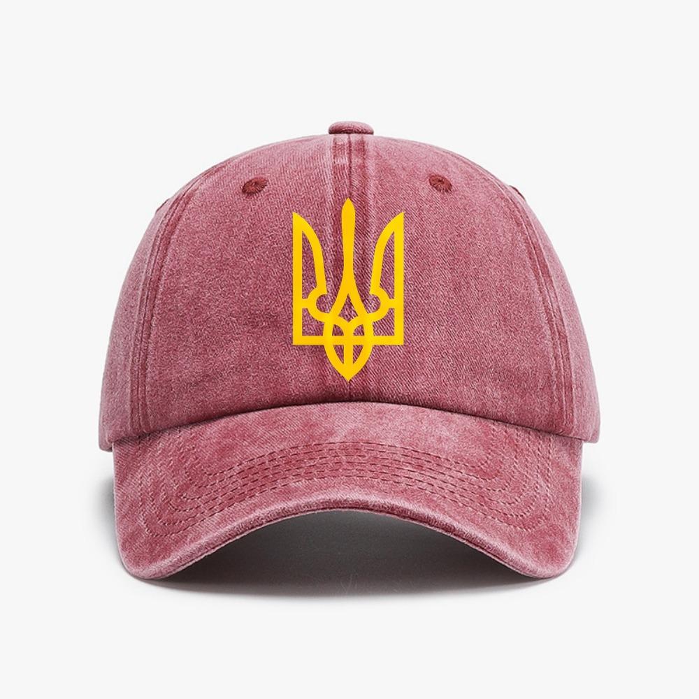 Украина Ретро Унисекс Бейсболка Стирка Ретро Мягкий Верхний Слой для Улицы Потертые Джинсовые Кепки Спортивная Регулируемая Кепка от Солнца