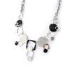 NOA [H8961] - Designer Necklace 'Les Acidulés' Black Silver