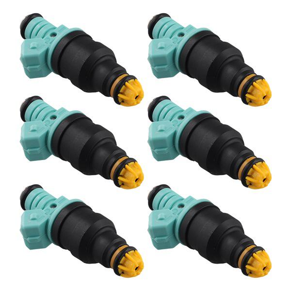 Set of 6 Fuel Injectors (0280150415) for Jeep Wrangler 4.0L