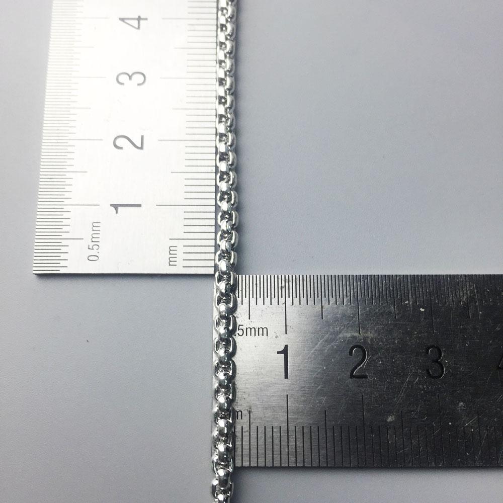 Beads Bracelet Chain With Skull King Karma Jewelry Gift For Europe Men and Women In 925 Silver Fit Pendants and Charms