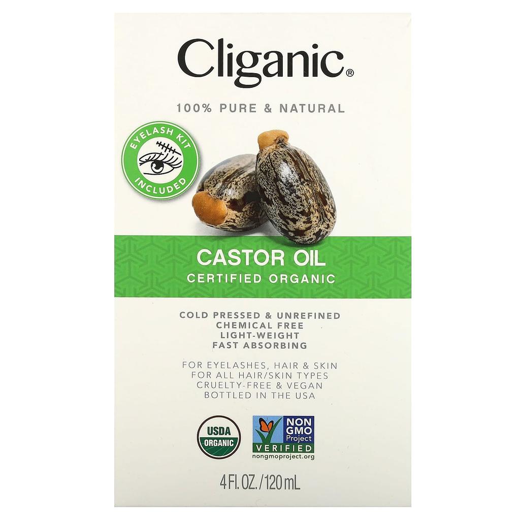 Organic Castor Oil, 120Ml(4Fl Oz)