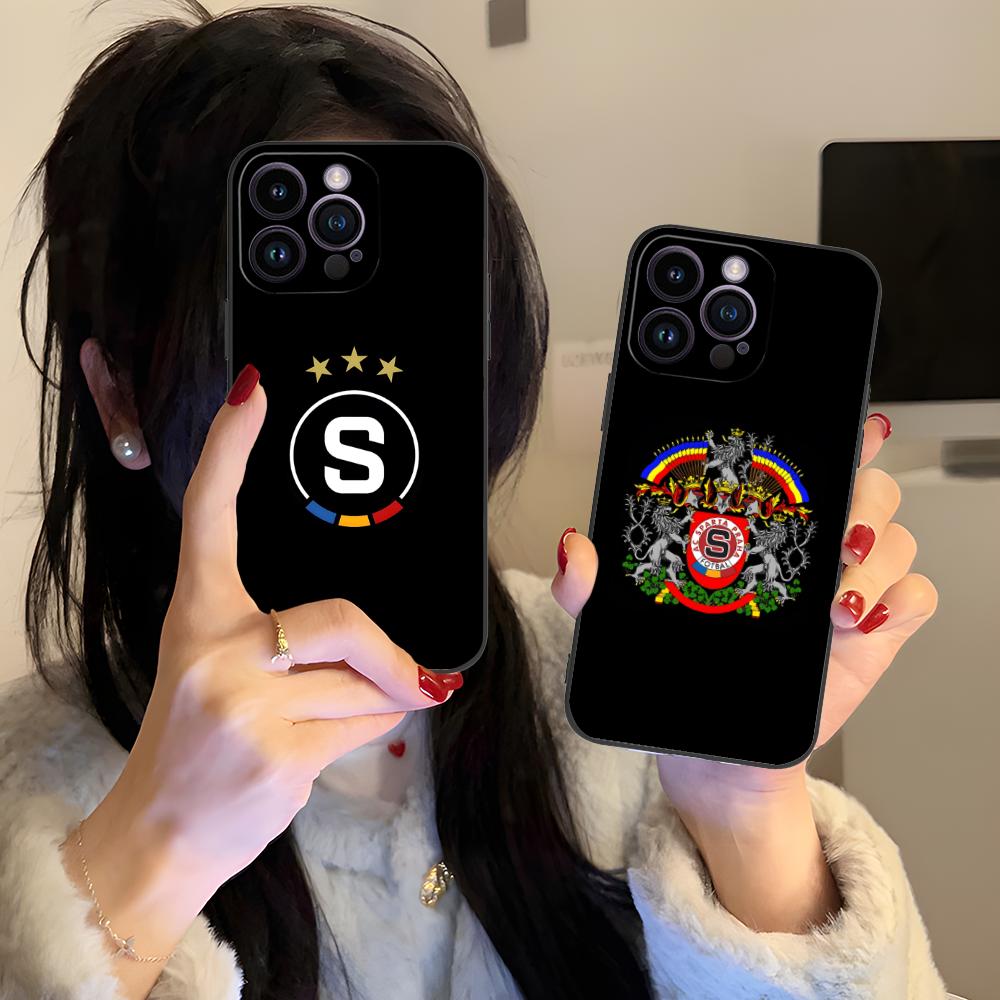 Чехол для мобильного телефона FC Sparta Praha для iPhone 17 16 15 14 13 12 11 X XR XS 8 7 Pro Max Plus Mini Цветной Защитный Роскошный Чехол