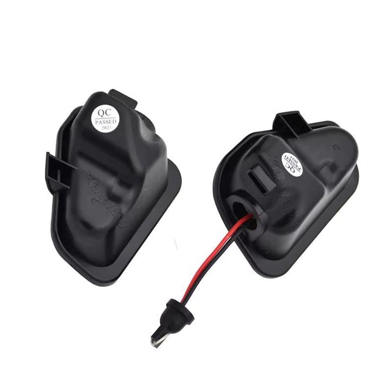 2PCS For VW Passat B7 CC Scirocco Jetta EOS LED Side Rearview Mirror Floor Ground Lamp Puddle Welcome Light