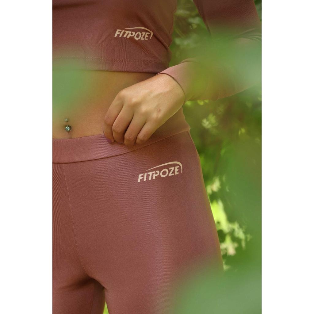 High Waist Bustier And Tights Sports Set | Women's Sports Set Set Of 2