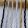 5m/16.4ft Long Gold Silver Lace Trims Weaving Edge Perfect for Festive Curtain Decorations Handmade Craft Sewing DIY Webbing Ribbons Ties