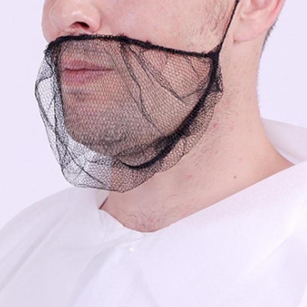 100Pcs Durable Beard Nets Protective Beard Covers for Hygienic