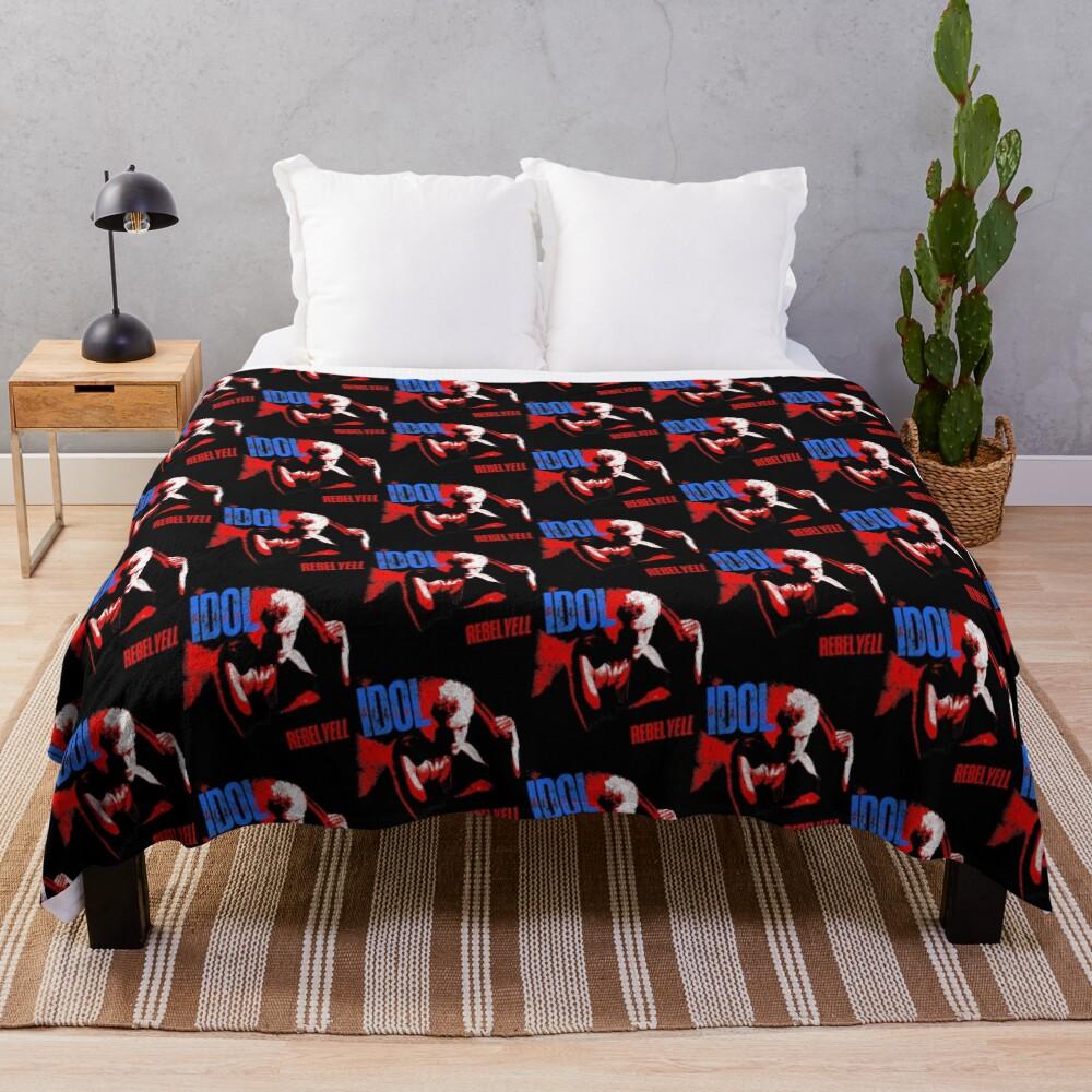 Idol Rebel Yell Throw Blanket