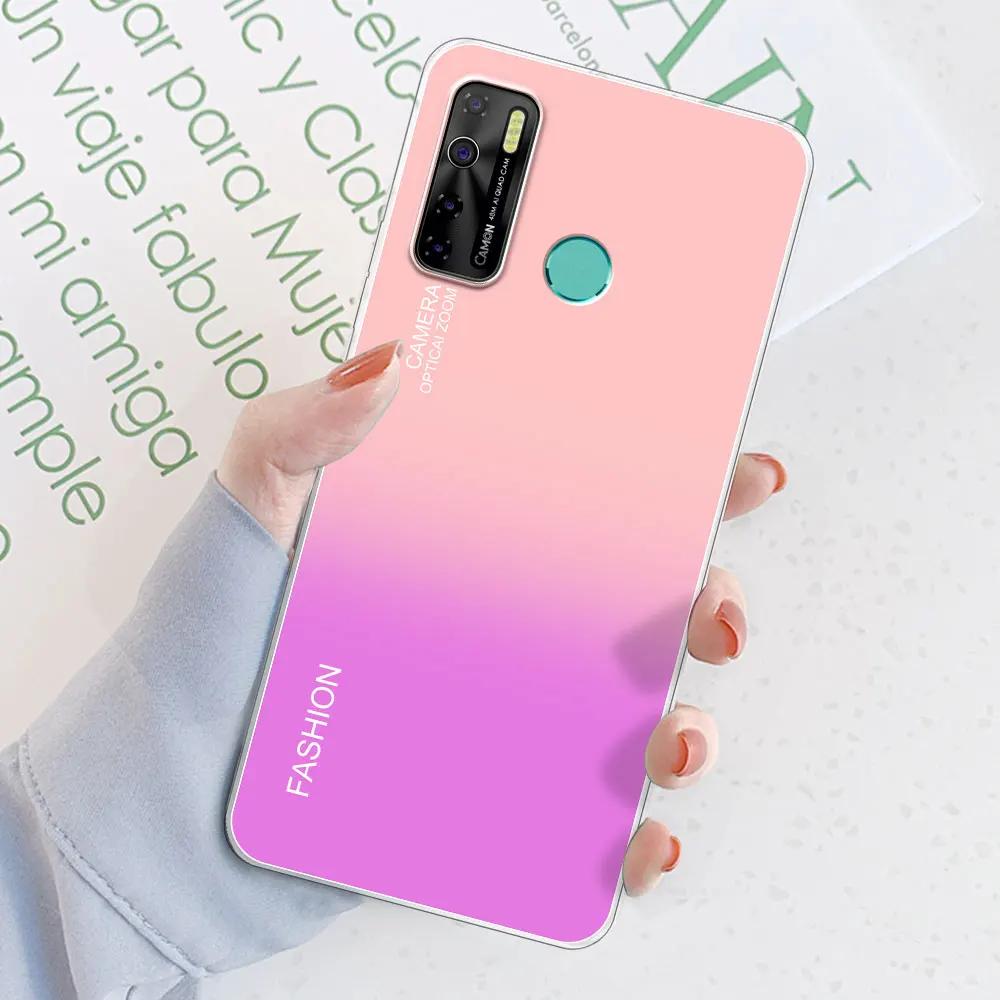 Чехол-бампер для Tecno Spark 5 Pro / Tecno Camon 15 Air / Camon15, прозрачный, из мягкого силикона TPU, или чехол для Tecno Spark 5
