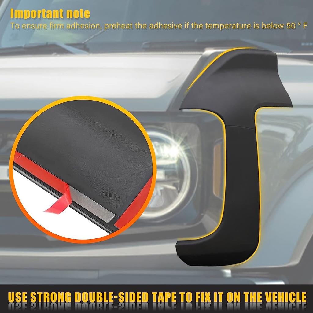 Для 20212024 2024+ Ford Bronco 2/4 двери передний угол край кузова броня автомобиля внешние аксессуары детали