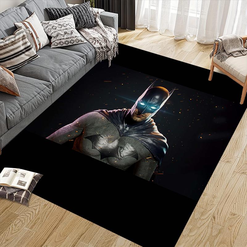 Batman Classic Element Square Area Rug, Non-Slip Floor Mat for Bedroom, Perfect Gift for Fans.chl