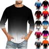 Мужская повседневная модная футболка с круглым вырезом и рукавом три четверти