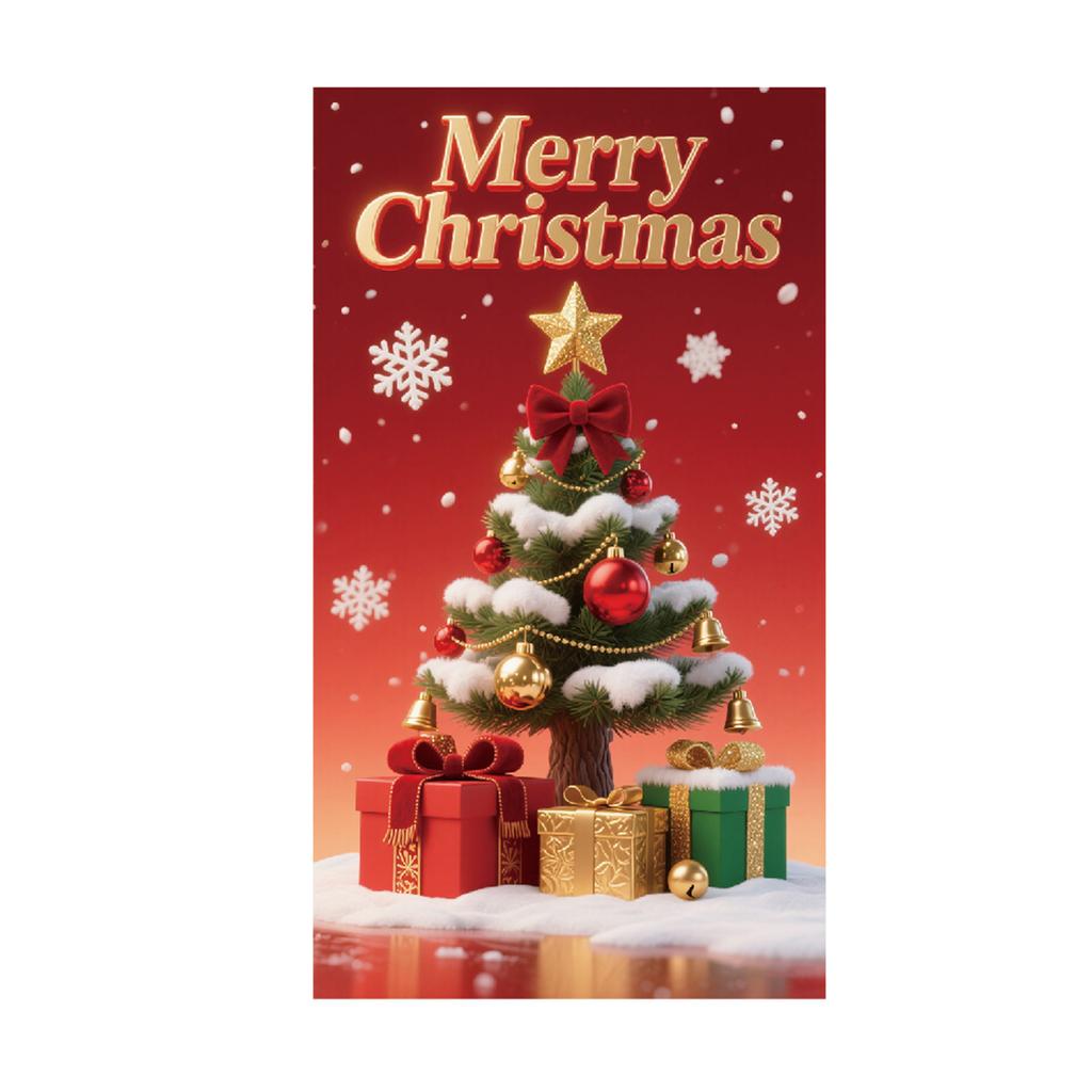 Christmas Door Curtain Background Door Decoration