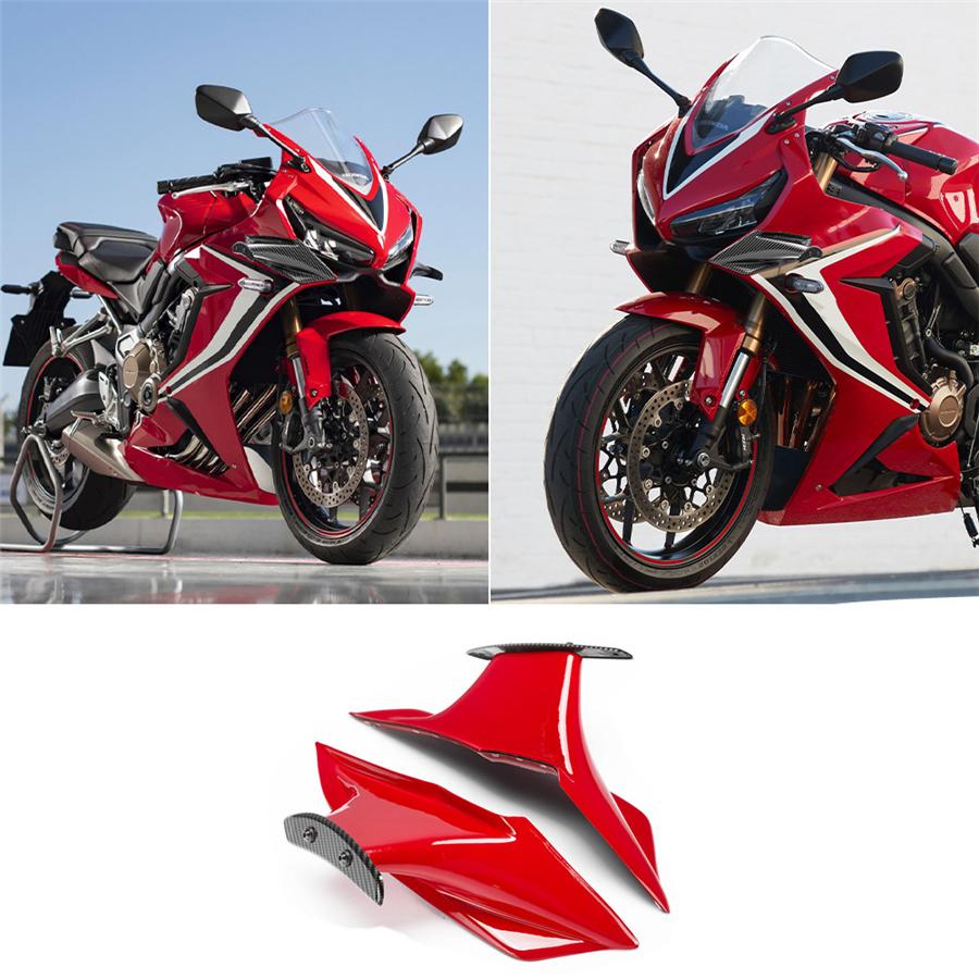 Motorcycle Fairing Winglets Aerodynamic Wing Cover For Honda CBR650R 2019 - 2021