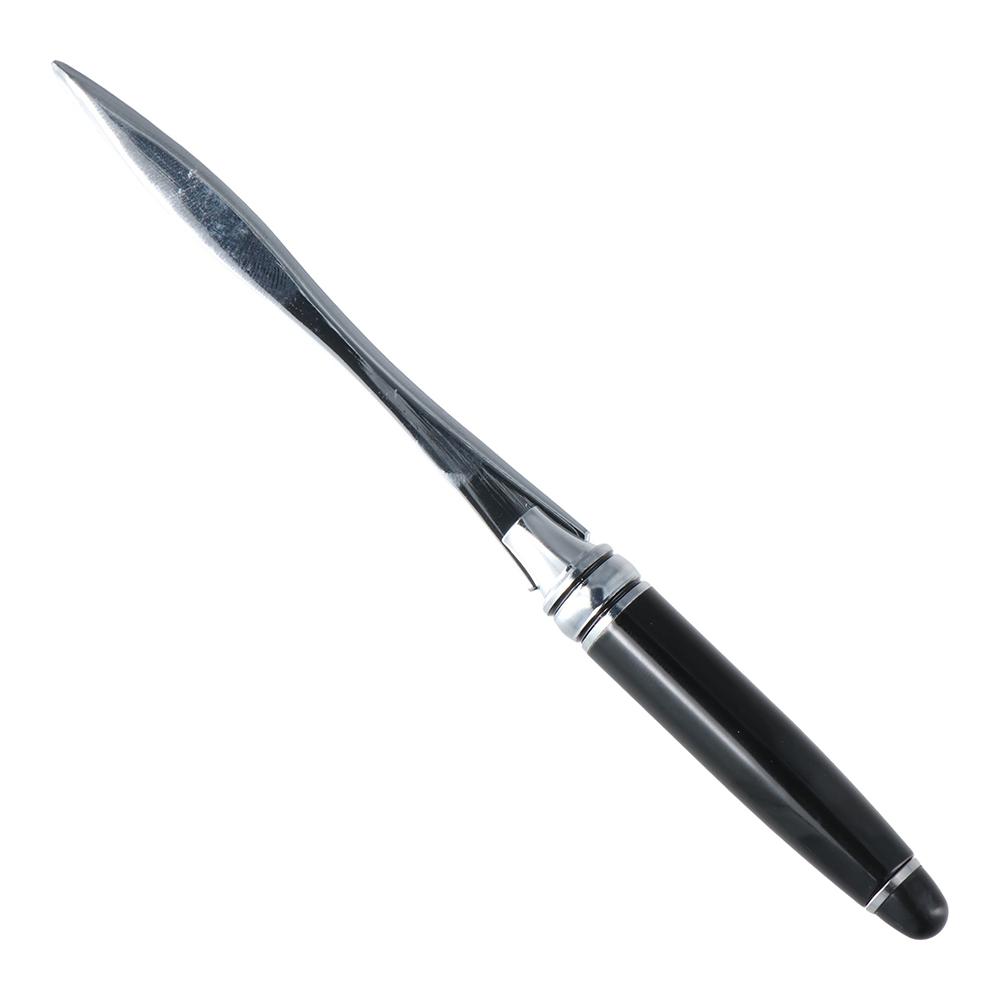 Black Letter Stainless Steel Hand Envelope Mail Opener
