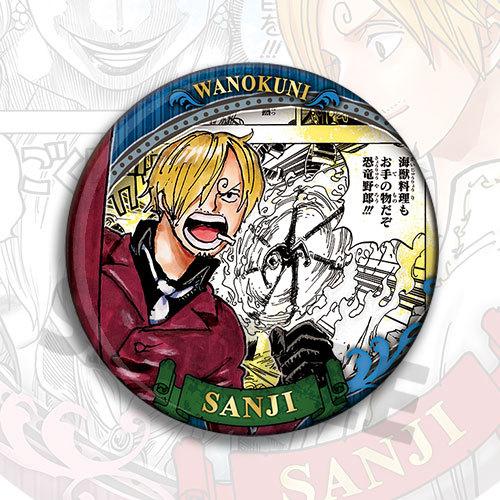 One Piece Anime Badge Sanji Character Replica Pin Brooch Pendant Shiny Film Button Merchandise Goods Collection Accessories For