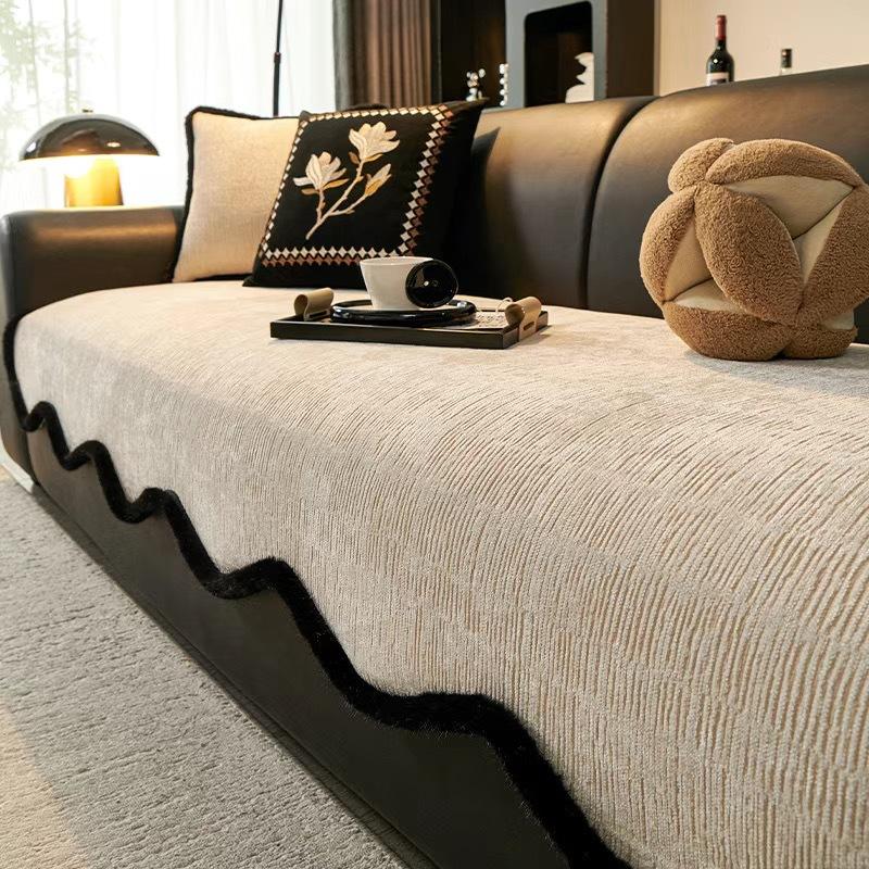 Неровная подушка сиденья дивана, модель осень-зима, современная легкая роскошь, фиксированная, нескользящая, высококачественная тканевая наволочка для подушки сиденья