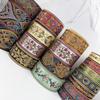 1 Meters Woven Lace Trim Sewing Fabric Jacquard Ribbons Stylish Floral Embroidered Straps For Garment Bag Curtain