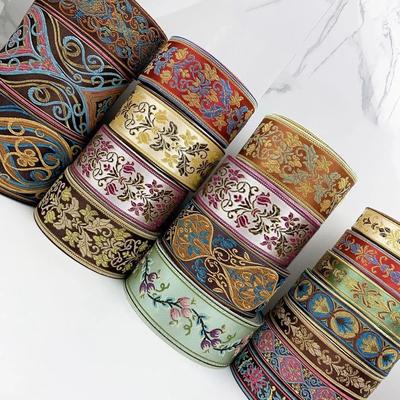 1 Метр Тканое Кружево Отделка Швейная Ткань Жаккардовые Ленты Стильные Цветочные Вышитые Бретели Для Одежды Сумки Занавески
