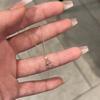 Minimalist Korean Sweet Pink Water Drop Necklace Minimally Exquisite Sparkling Clavicular Chain for Women