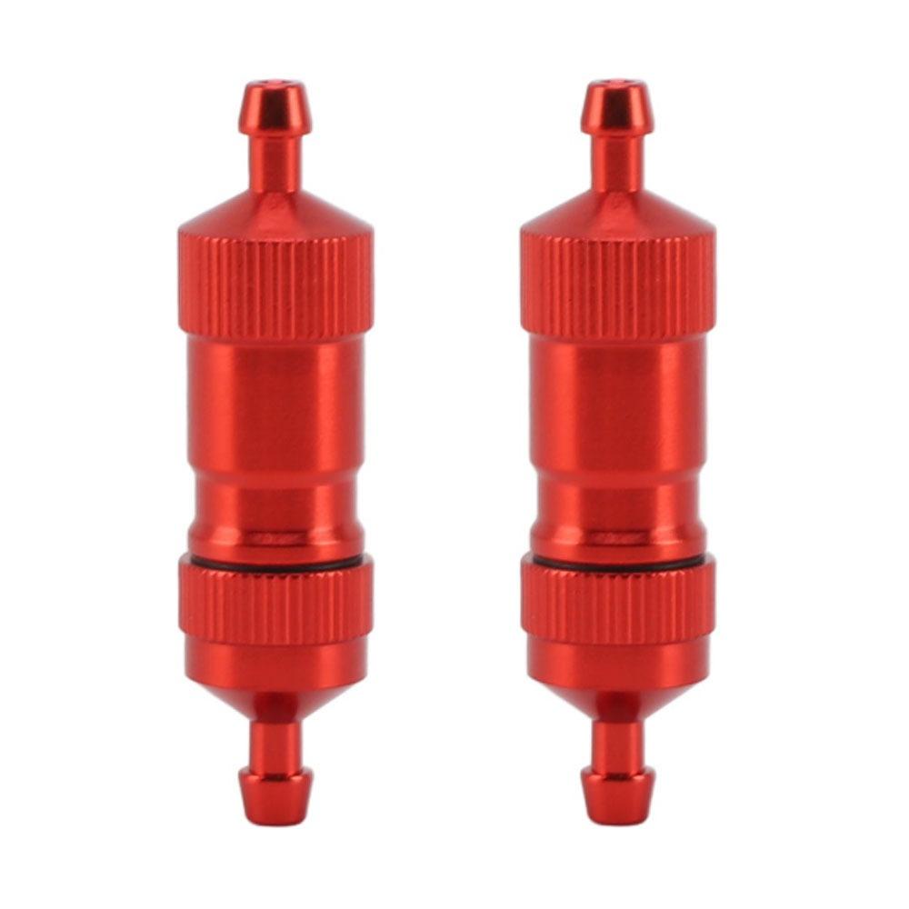 2 Pcs Metal Fuel Filter Copper Filter Element Universal Fuel Filter RC Airplane