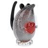 Crystal Glass Mouse Figurine Art Glass Decorative Rat Sculpture for Desk Bookshelf Bedside Cabinet