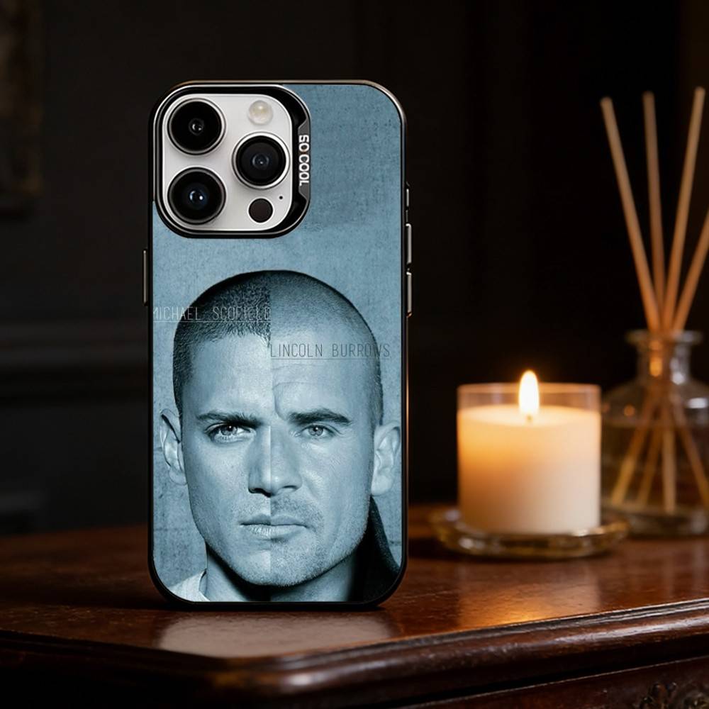 Чехол для телефона P-Prison Break для iPhone 17 16 15 14 13 12 11 Pro Max Plus Серебристый Матовый Черный Чехол