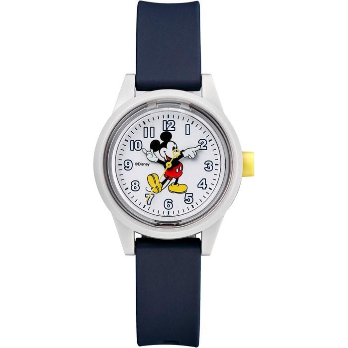 Часы Q&Q SmileSolar Солнечные Аналоговые Disney Микки Маус Водонепроницаемые Уретановый Ремешок RP29-800 Детские Темно-синие (32мм)
