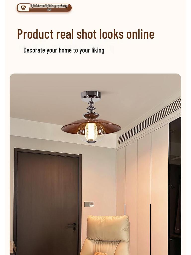 Casagd French Retro Chinese Style Hallway Ceiling Light - Creative Designer Balcony & Corridor Lighting