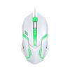 Цветная светодиодная клавиатура и мышь, игровой проводной комплект, USB-клавиатуры с игровой мышью, белые