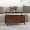 819595 vidaXL Coffee Table Brown Oak 90x44.5x45 Cm Engineered Wood