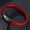 Fashion Jewelry Red Braided Leather Bracelet Of Men Women Fashion Bangles Wristband
