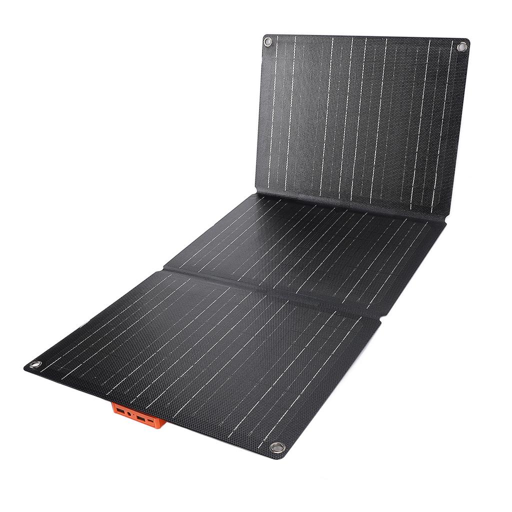 Портативный складной комплект солнечной панели 100 Вт Контроллер солнечной энергии 2 выхода USB Поддержка зарядки OBD автомобиля Водостойкий для кемпинга, походов, 3-секционный