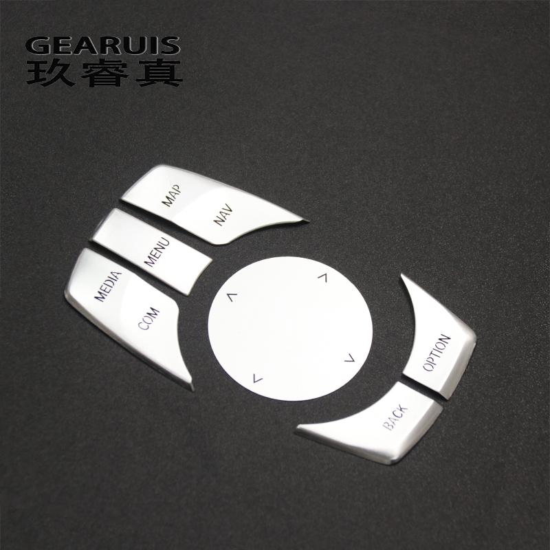 Стайлинг автомобиля для BMW 5 серии G30 X3 G01 X4 G02 6gt G32, центр привода из алюминиевого сплава, мультимедийные кнопки, наклейка на крышку переключателя