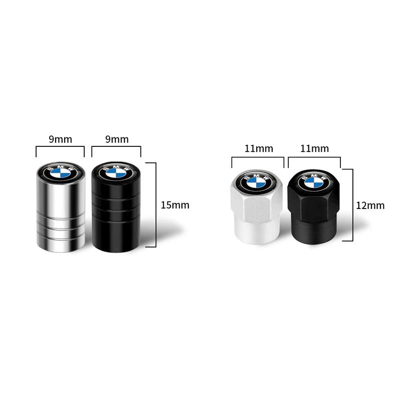 For BMW M Emblem E46 E36 E34 F10 E90 F30 E60 F30 E53 E30 E92 E87 Car Wheel Tire Valve Caps 4Pcs Metal Stem Cover npdf01